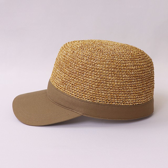紙鉤針工作帽棕色（20SSS-007_BRN） 第3張的照片