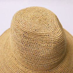 【限量】拉菲草折疊帽自然色（20SSS-005_NAT） 第6張的照片