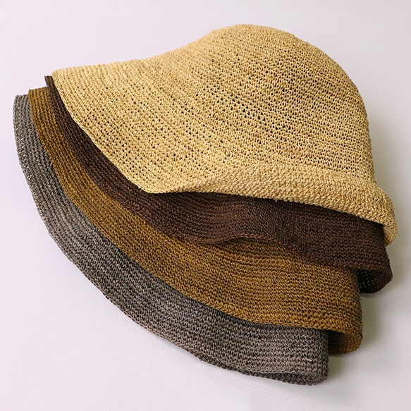 【限量】拉菲草折疊帽自然色（20SSS-005_NAT） 第8張的照片