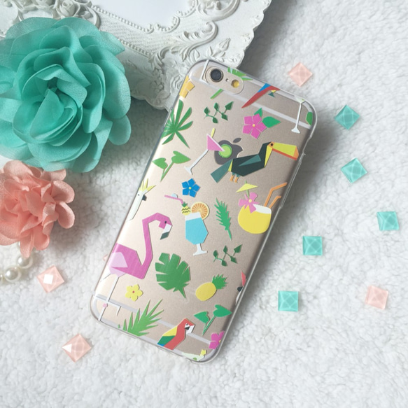 支援各種iPhone 5 6 7 plus  紅鶴 火烈鳥 犀鳥 大嘴鳥 水晶透明果凍 手機殼 軟殼  保護殼 保護套 第1張的照片