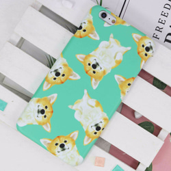 支援各種iPhone 6 7 8 X + Sony LG 哥基 柯基 犬 狗 毛孩 汪星人  磨砂 手機殼 硬殼 保護套 第2張的照片