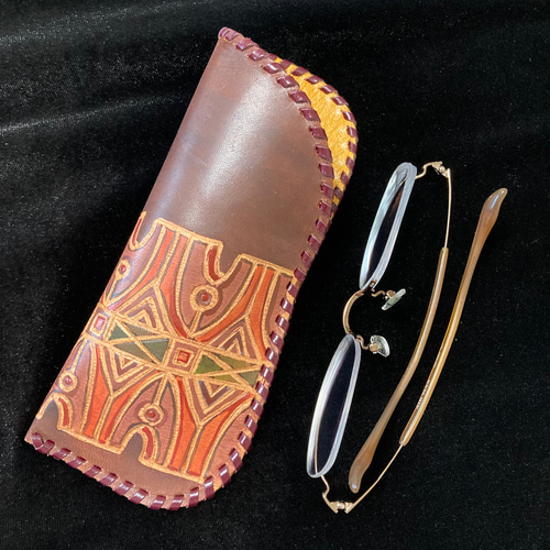 革ろうけつ染め小型メガネケース メガネケース Craft K&S 通販