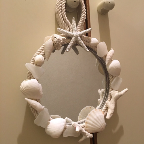 シェルミラー☆海の貝殻の鏡☆ 手鏡 my's 通販 3431258｜Creema(クリーマ)