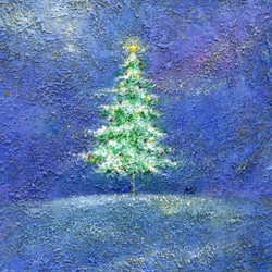 『星屑を集めて…』（複製画）.☆。.クリスマスツリー .。☆. 1枚目の画像