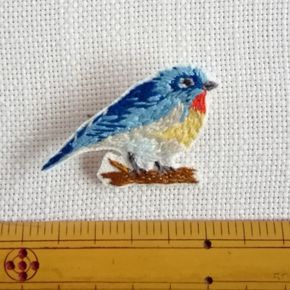 鳥☆彡 toridori刺繍ブローチ　003 1枚目の画像