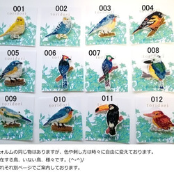 鳥☆彡 toridori刺繍ブローチ　005 4枚目の画像
