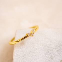 Fulifull,14K包金,心形,心形鑽 第2張的照片