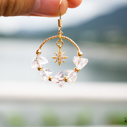 Your Light,14K包金,耳環,耳夾,星星 第3張的照片