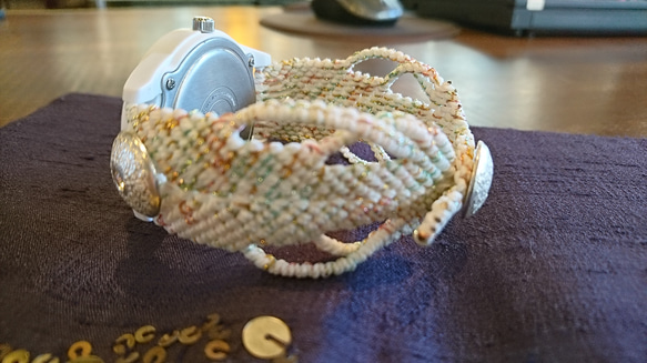 腕時計 マクラメ編みクリスマス 9枚目の画像