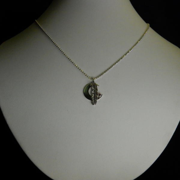 SILVER　月とフェザー　ﾍﾟﾝﾀﾞﾝﾄﾈｯｸﾚｽ