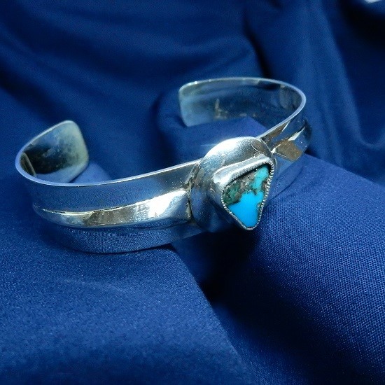 SILVER925　バングル　ターコイズ