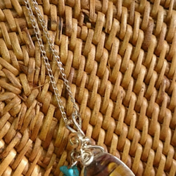 雫のクリスタル／ターコイズ ワイヤーjewelry（SV925） 3枚目の画像