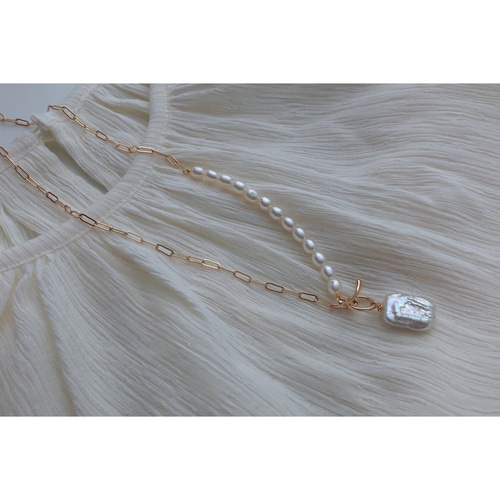 大人気❣️淡水パール 2種類 ネックレス 【555】 ネックレス