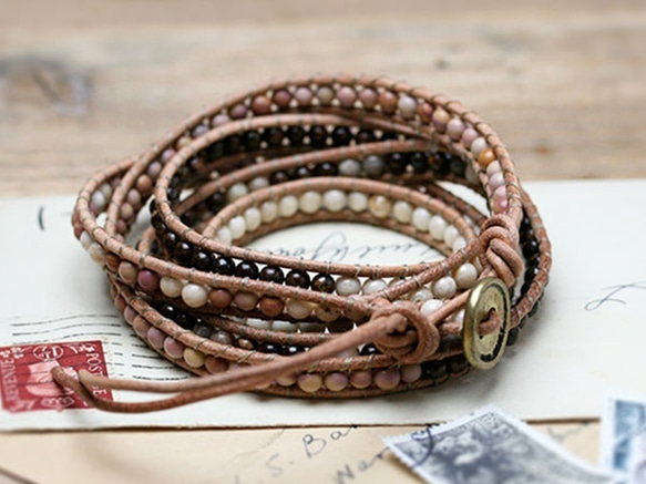 Brown beads Bracelet 1枚目の画像