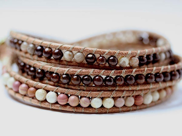 Brown beads Bracelet 3枚目の画像