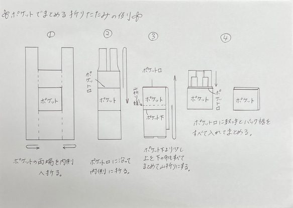 布レジ袋・Sサイズ（ひとりでコンビニサイズ） 4枚目の画像