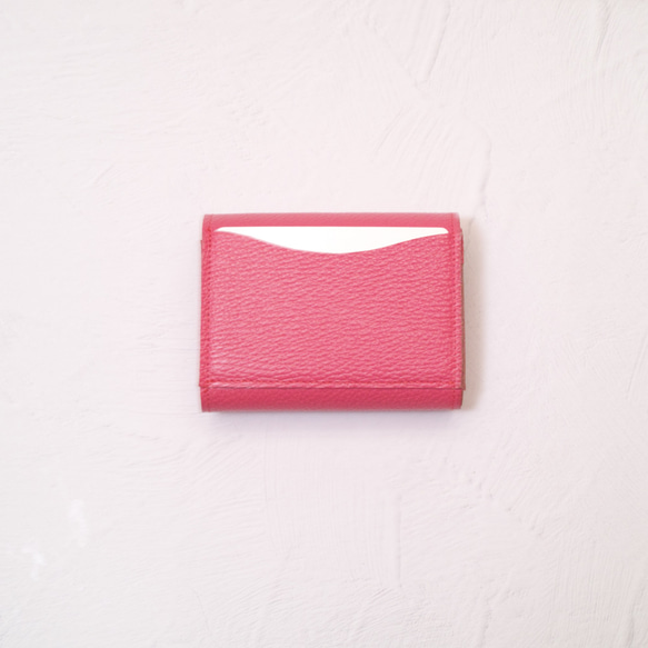 ◎お買い得◎コロンとしたフューシャピンクのミニ財布 5枚目の画像
