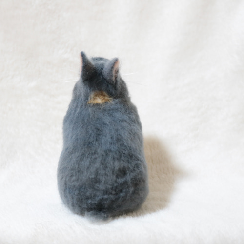 ブルーオターのうさぎさん ネザーランドドワーフ 羊毛フェルト 羊毛