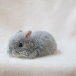 【今月の推し猫】羊毛フェルトブローチ　　リアルで可愛いペルシャチンチラシルバー 送料無料】ペルシャ チンチラシルバー 猫 羊毛フェルト