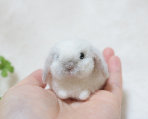 作家様 羊毛フェルトのうさぎ ロップイヤー ホーランドロップ