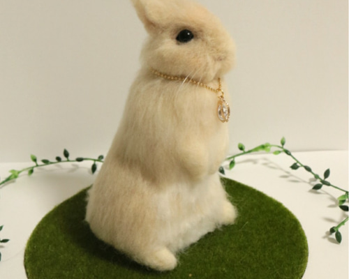 * antique sheep ❀ クリスマスの羊さん (水色リボンと鈴♪) antique sheep ❀ クリスマスの羊さん (水色リボンと鈴