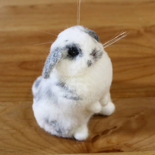 羊毛フェルト ウサギ 2025-04-M-RABI 羊毛フェルト ウサギ 2025-04-M-RABI