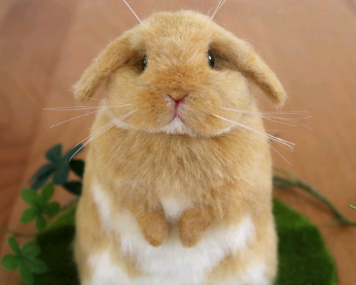 羊毛フェルト ウサギ 2025-04-M-RABI 羊毛フェルト ウサギ 2025-04-M-RABI