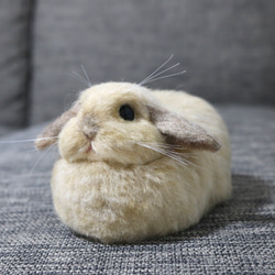 ロップイヤーのうさぎさん リンクス 羊毛フェルト 羊毛フェルト