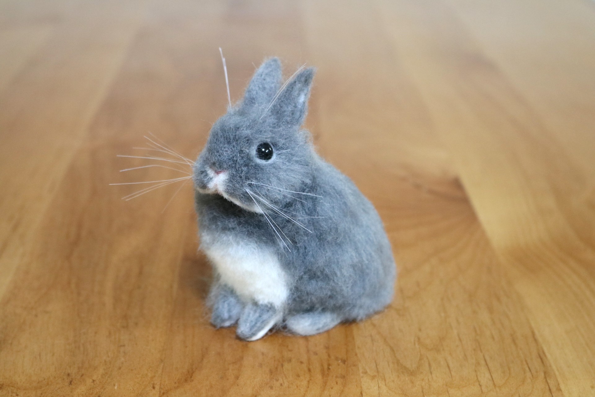 ブルーオターのうさぎさん 羊毛フェルト ネザーランドドワーフ