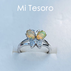 Mi Tesoro 日常珠寶-蝴蝶款-蛋白石戒指/オパール-チョウ（蝶）リング　 第3張的照片