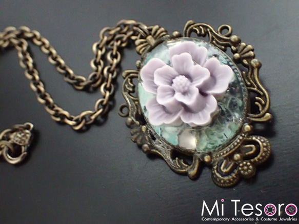 Mi Tesoro 反射美麗的妳墜鍊 Beauty You Necklace-Purple 第1張的照片