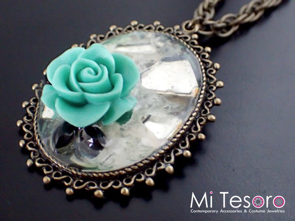 Mi Tesoro 反射美麗的妳墜鍊 Beauty You Necklace-Green 第2張的照片