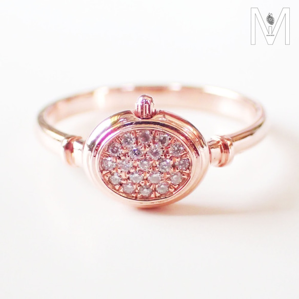 Mi Tesoro  ダイヤモンド指輪 指屬於妳的時間 14K Rose Gold Times Woman's Ring 第7張的照片