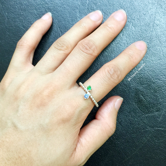 Mi Tesoro 宝石系 mini colorful ring 彩豆戒指 第2張的照片