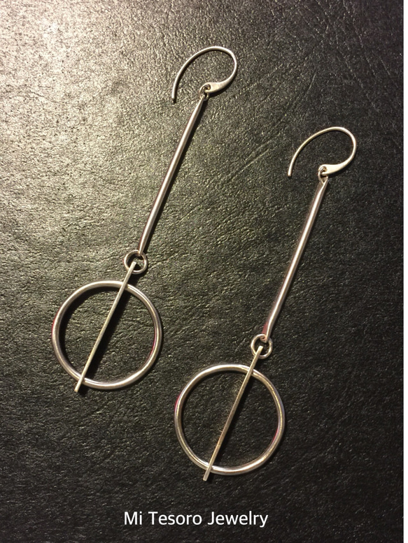 Mi Tesoro 串連-勾式耳環 925 silver Link Earrings 第1張的照片