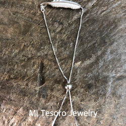 Mi Tesoro 小羽毛 可調式手鍊Adjustable 925Silver Bracelet 第2張的照片