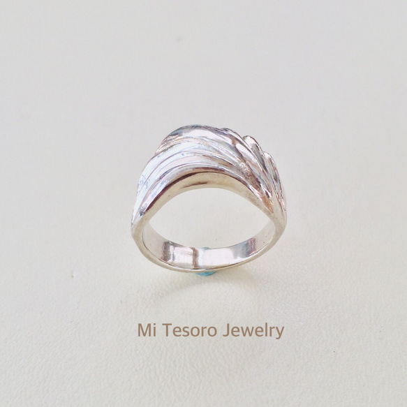 Mi Tesoro シルバー925浪花指輪 waving ring 925銀海浪戒指 第1張的照片