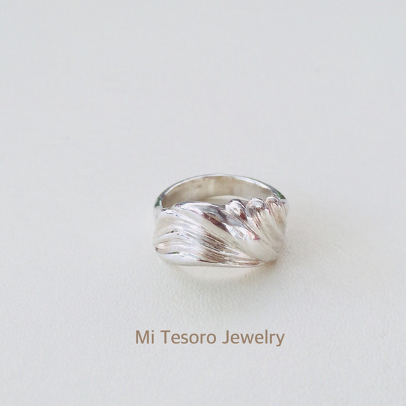 Mi Tesoro シルバー925浪花指輪 waving ring 925銀海浪戒指 第2張的照片