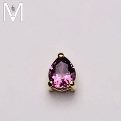 Mi Tesoro なでしこいろスピネル-ミニネックレス 粉紫色尖晶石 14K金 迷你項鍊 第3張的照片