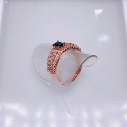 Mi Tesoro シルバー925 天然スピネルー調節指輪/古典奢華-尖晶石戒指-925銀 第4張的照片