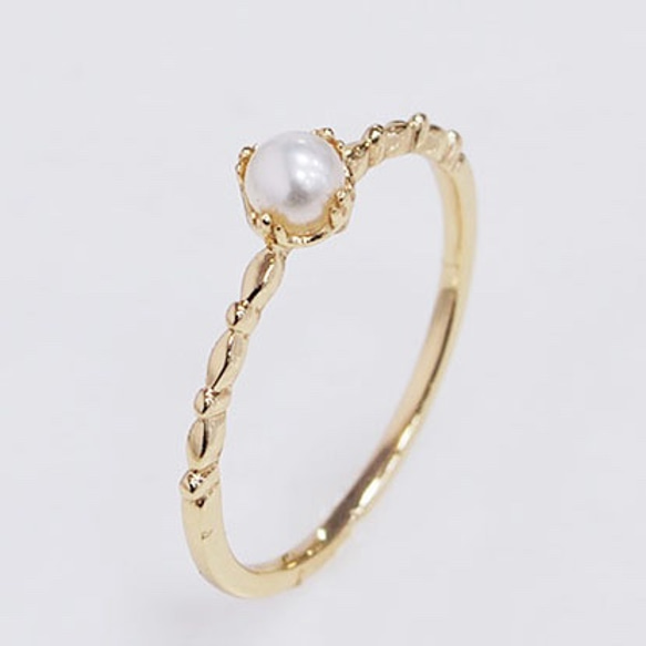 Mi Tesoro シルバー925 淡水珍珠指輪/珍藏一生-珍珠戒指 第2張的照片