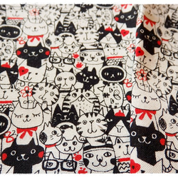 送料無料☆(ﾐΦ ﻌ Φﾐ) 猫 ネコ ねこ・ボタン ヘアゴム・黒 ブラック 白 赤・かわいい 動物柄・にゃぁ～。 2枚目の画像