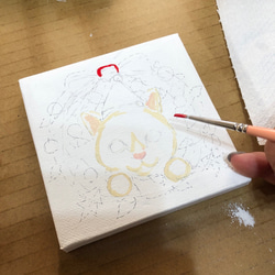 現在只減500日圓！聖誕禮物包裝可能★貓咪聖誕花圈藝術 第5張的照片