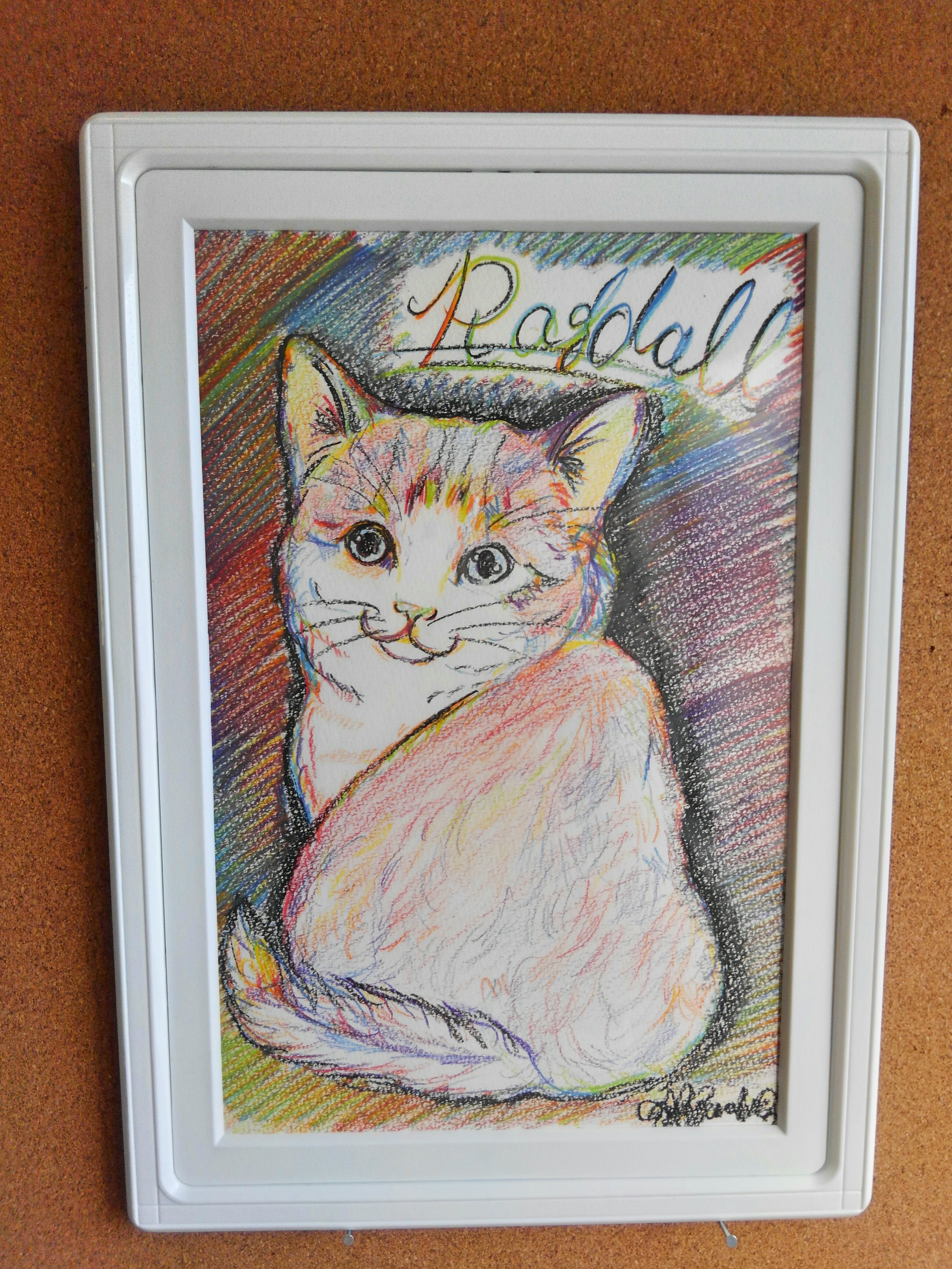 「ラグドール　イン　花畑」　猫、絵画 ラグドール イン 花畑」 猫、絵画 ラグドール イン 花畑」 猫、絵画
