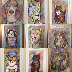 [A4尺寸]寵物肖像禮物OK！附彩虹藝術框 第5張的照片