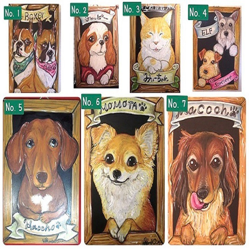 ［受注制作］［原画］ペット似顔絵アート◆A3サイズ　送料無料 受注制作］［原画］ペット似顔絵アート◇A3サイズ 送料無料