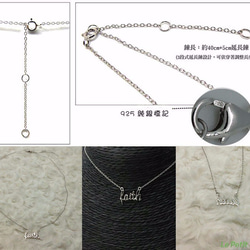 925 Silver Necklace Faith Pendant Platinum-Clad 9枚目の画像