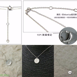 925 Silver Necklace LOVE in Chinese English Character Round 7枚目の画像