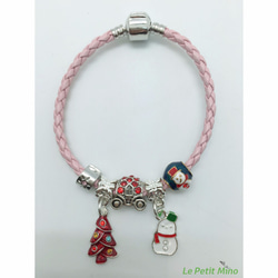 Xmas Party Queen Fishtail Braided Leather Cord Bracelet 8枚目の画像