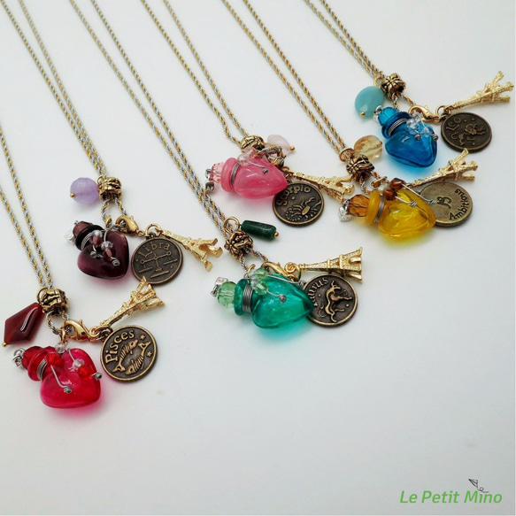 Diffuser Necklace Constellations Silver Gold Duo Color Chain 4枚目の画像
